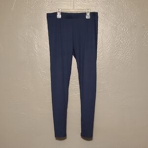 32° Cozy Heat Navy Blue Leggings Womens Large NWOT